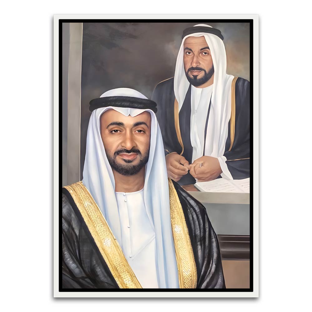 UAE leaders White Canvas frame acrylic canvas Frames