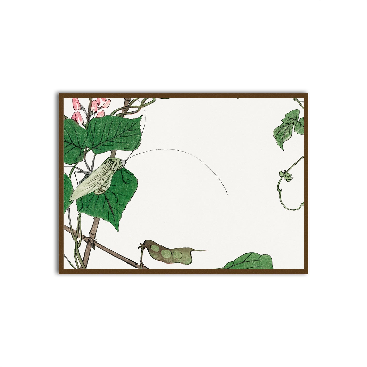 Tranquil Perch Brown Printed frame acrylic canvas Frames