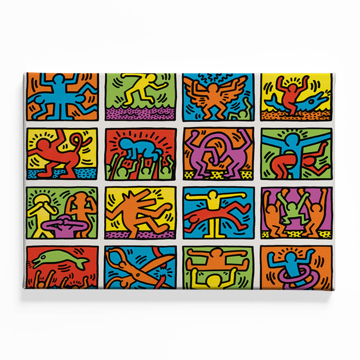 Vibrant Mosaic of Life Canvas acrylic canvas Frames