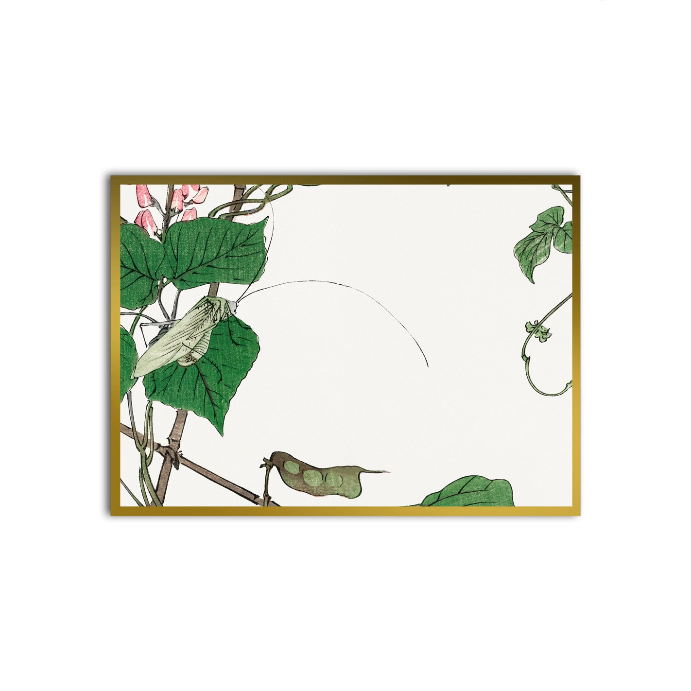 Tranquil Perch Gold Printed frame acrylic canvas Frames