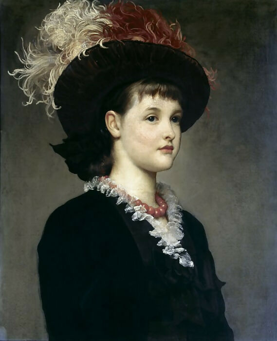 Frederic Leighton – Miss Maybelle Mills 50X40 Canvas