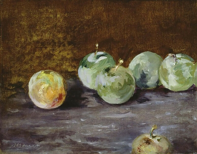 Edouard Manet – Plums 90x120 Canvas