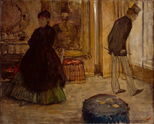 Hermitage ~ part 4 – Degas, Edgar - Interior with Two Figures 50X40 Canvas