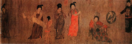 Chinese Artists of the Middle Ages (周防 - 挥扇仕女图) – Zhou Fang 50X42 Canvas