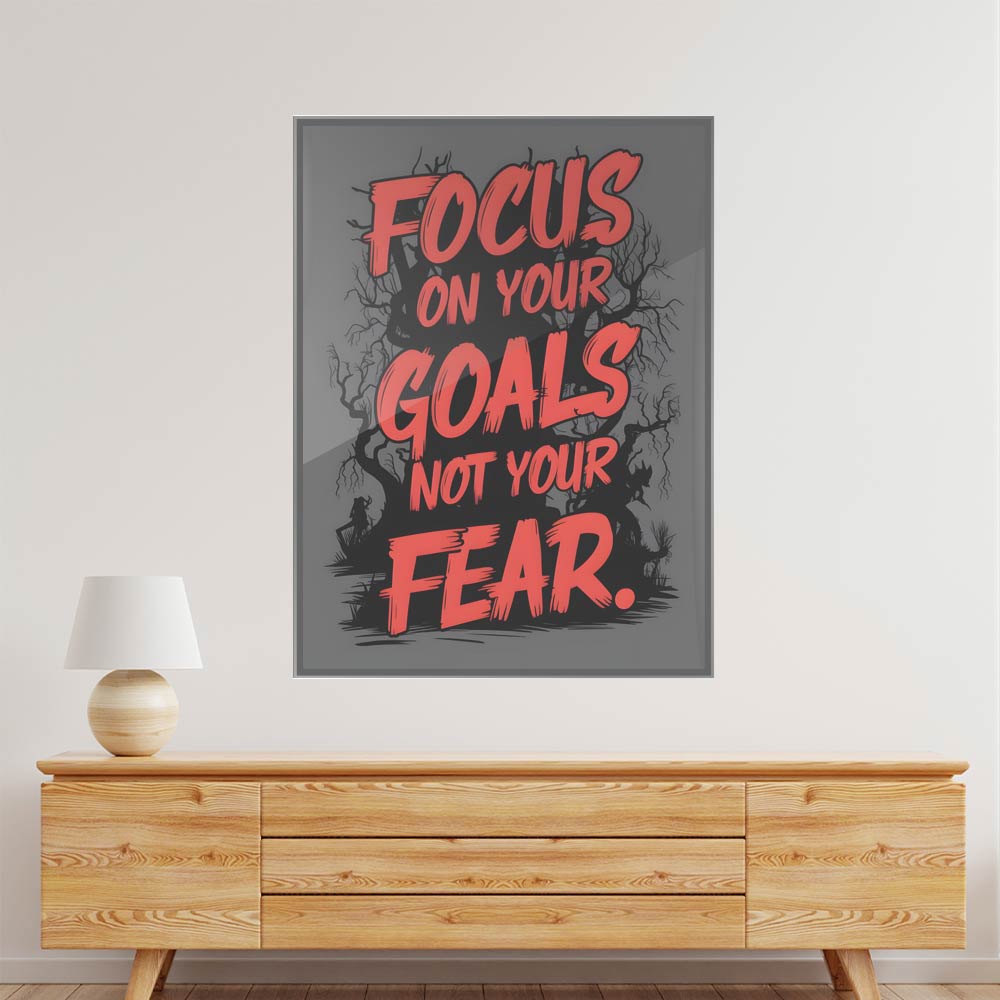 Focus on your goals Acrylic acrylic canvas Frames