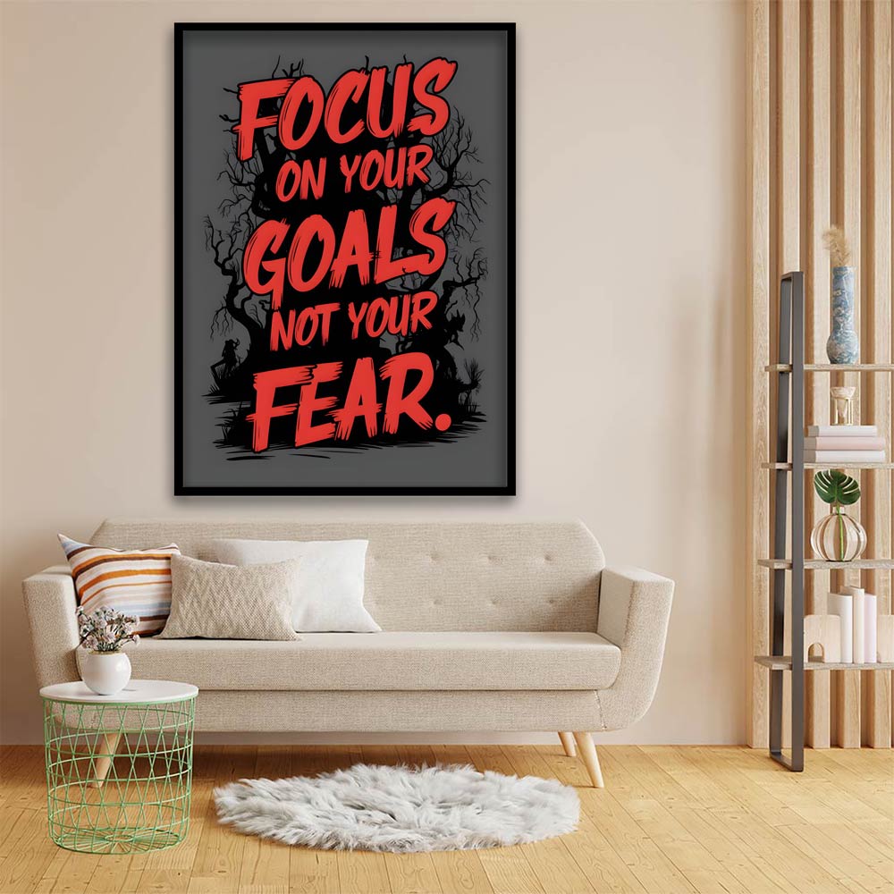 Focus on your goals acrylic canvas Frames