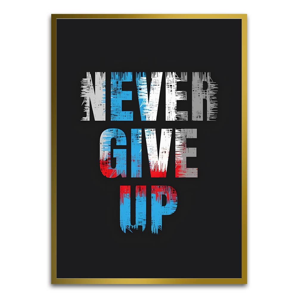 Motivation 23 Gold Printed frame acrylic canvas Frames