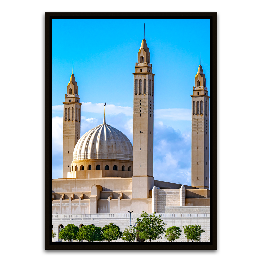 Mosque Black Canvas frame acrylic canvas Frames