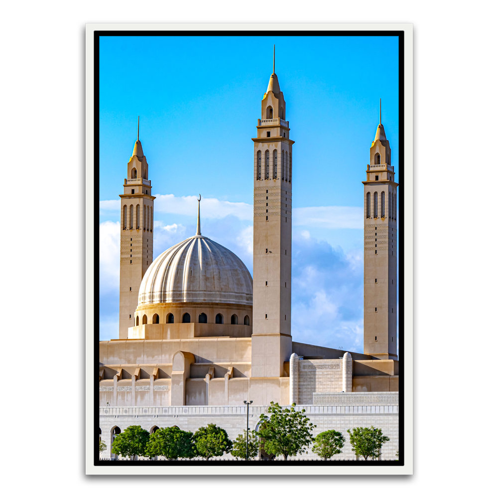 Mosque White Canvas frame acrylic canvas Frames