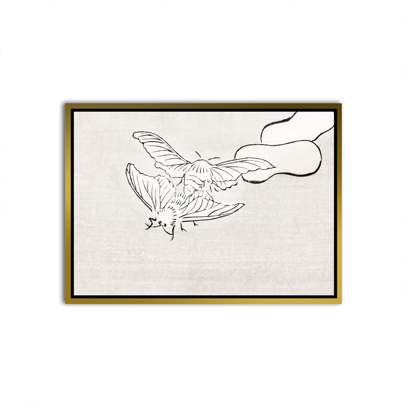 Ephemeral Flight Gold Canvas frame acrylic canvas Frames