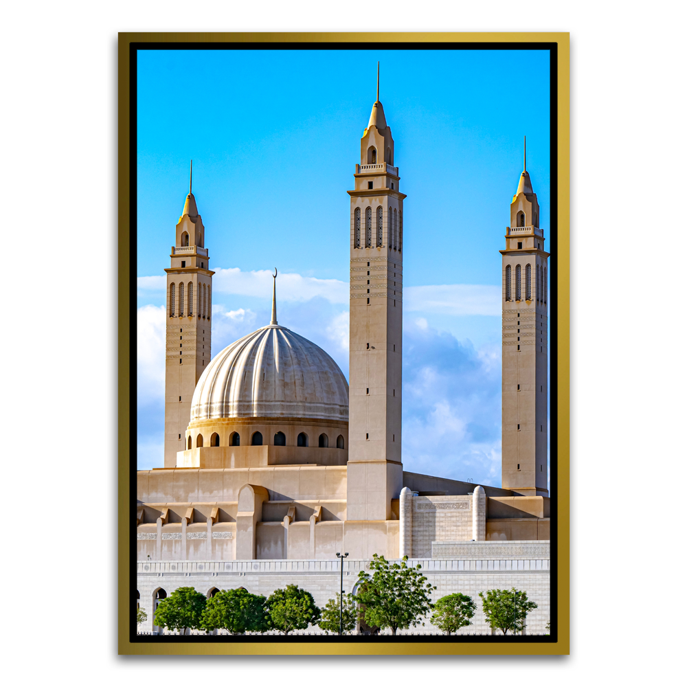 Mosque Gold Canvas frame acrylic canvas Frames