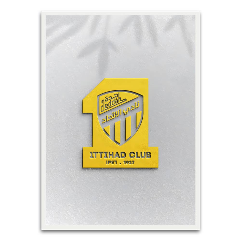 ITTHAD CLUB 2 White Printed frame acrylic canvas Frames