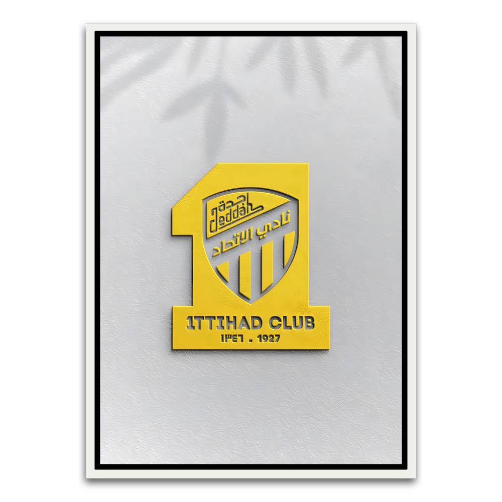 ITTHAD CLUB 2 White Canvas frame acrylic canvas Frames