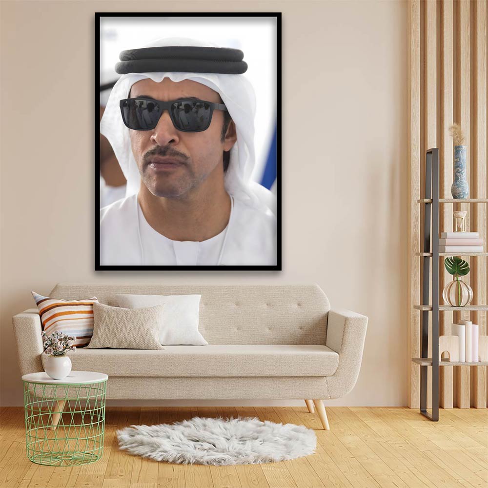 Hazza bin Zayed Al Nahyan acrylic canvas Frames