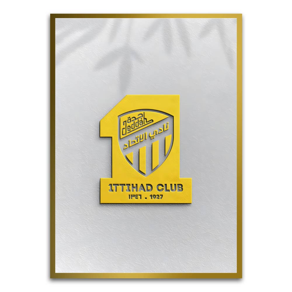 ITTHAD CLUB 2 Gold Printed frame acrylic canvas Frames