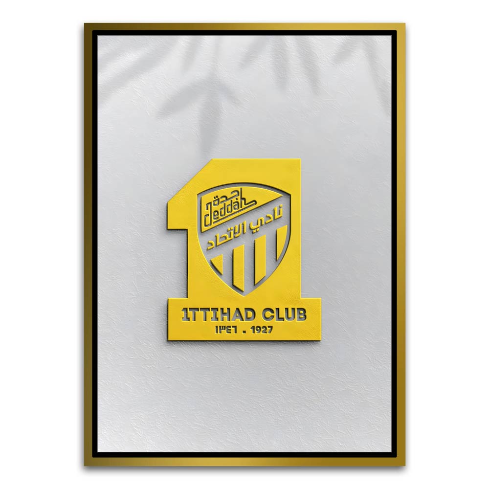 ITTHAD CLUB 2 Gold Canvas frame acrylic canvas Frames