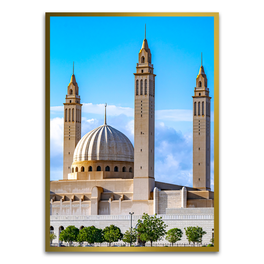 Mosque Gold Printed frame acrylic canvas Frames