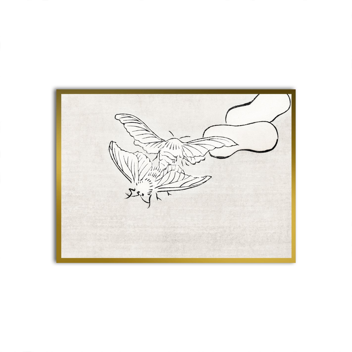 Ephemeral Flight Gold Printed frame acrylic canvas Frames