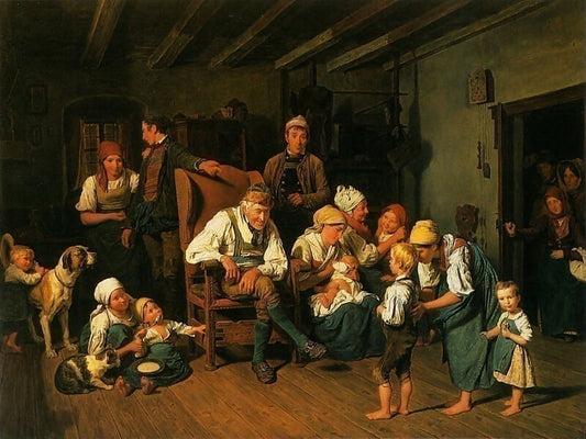 Ferdinand Georg Waldmüller Grandfather Birthday 50X40 Canvas