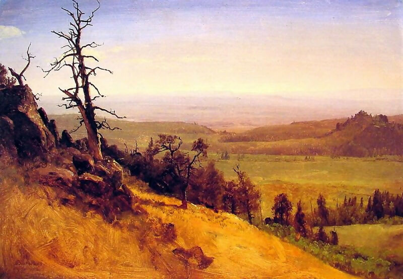 Albert Bierstadt – Nebraska, Wasatch Mountainss 50X149 Canvas