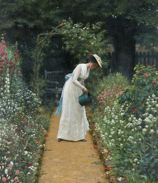 Edmund Blair Leighton – My Ladies' Garden 50X40 Canvas