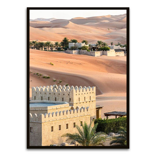 Desert Black Printed frame acrylic canvas Frames