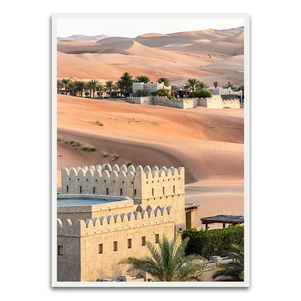 Desert White Printed frame acrylic canvas Frames