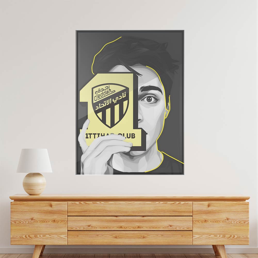 ITTHAD CLUB 2 Acrylic acrylic canvas Frames