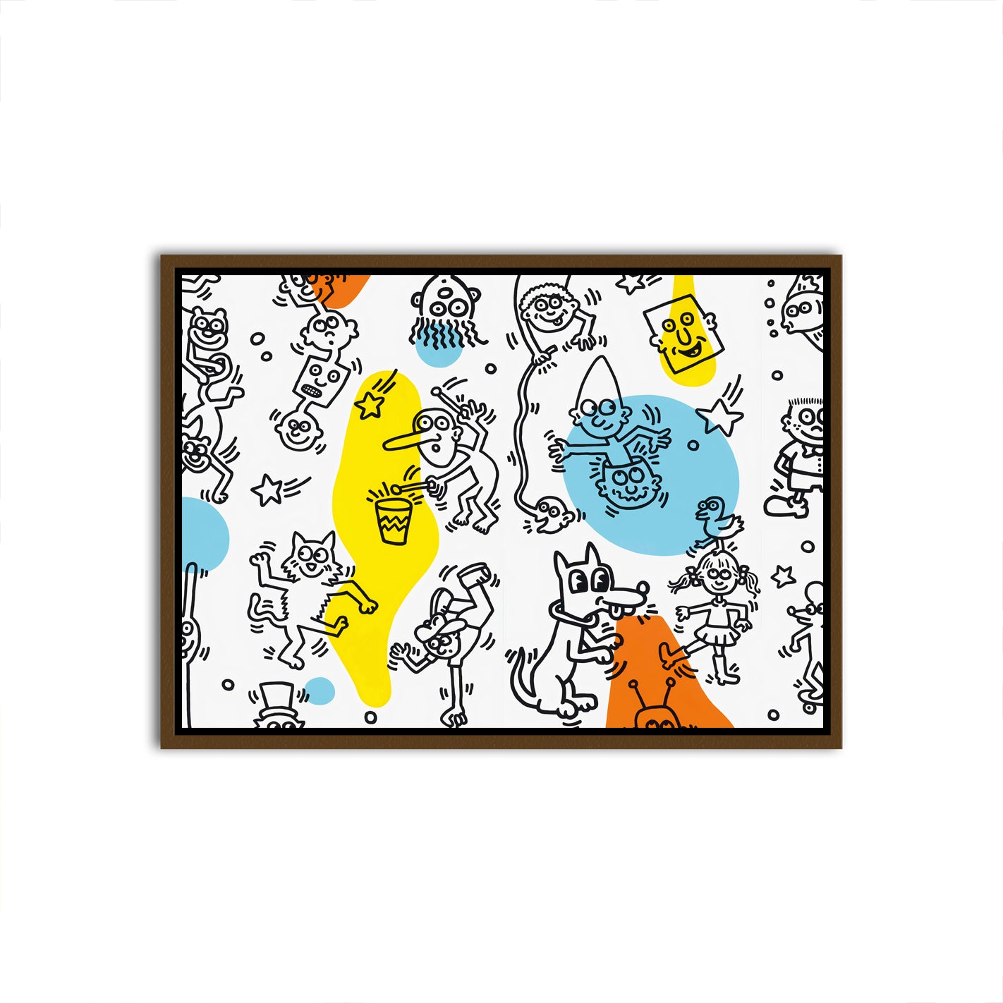 Whimsical Creature Brown Canvas frame acrylic canvas Frames