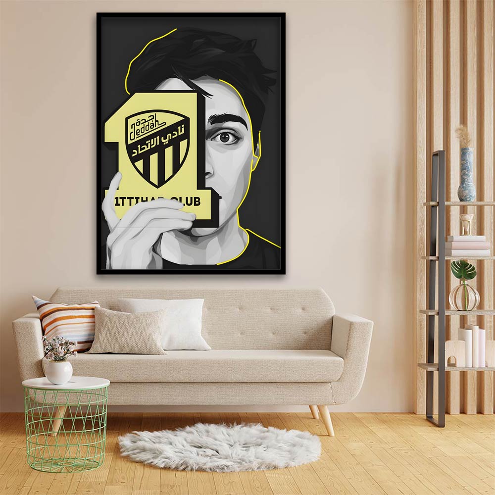 ITTHAD CLUB 3 acrylic canvas Frames