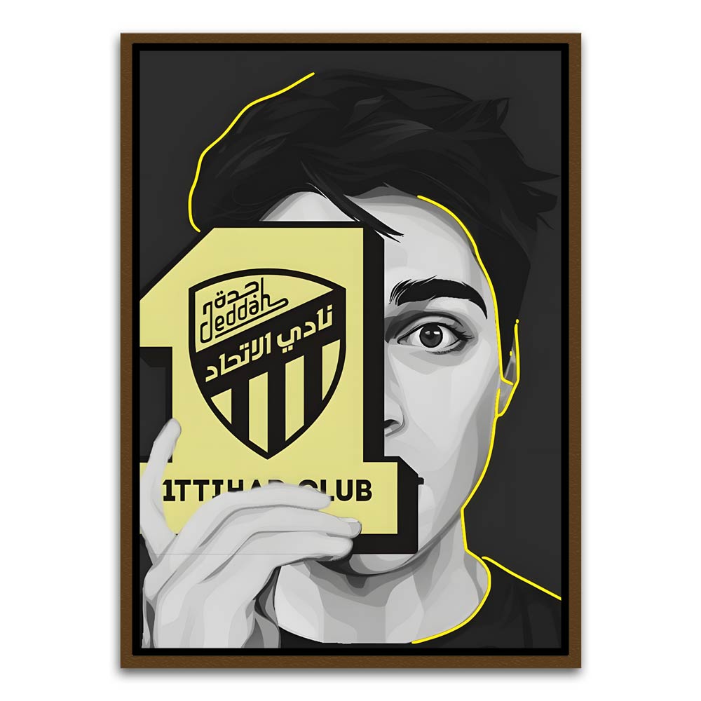 ITTHAD CLUB 2 Brown Canvas frame acrylic canvas Frames