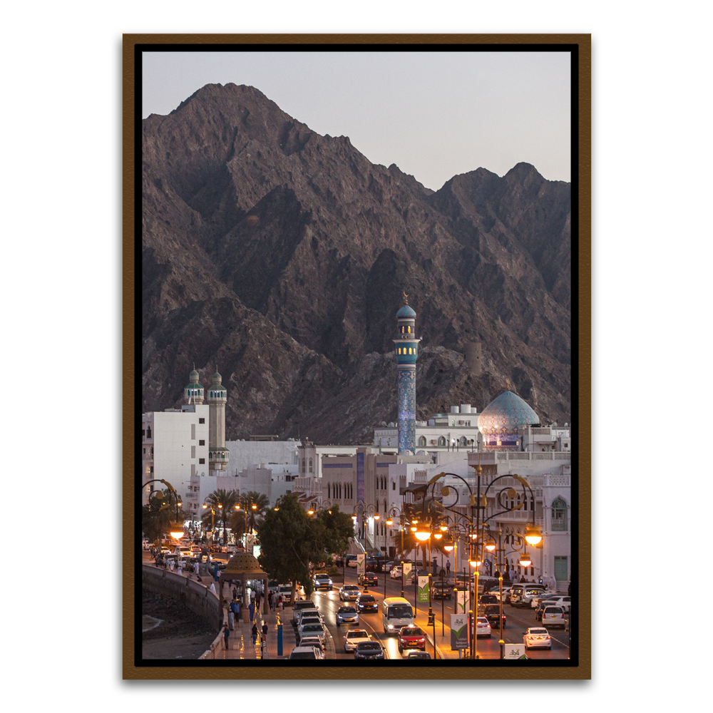 Mosque Brown Canvas frame acrylic canvas Frames