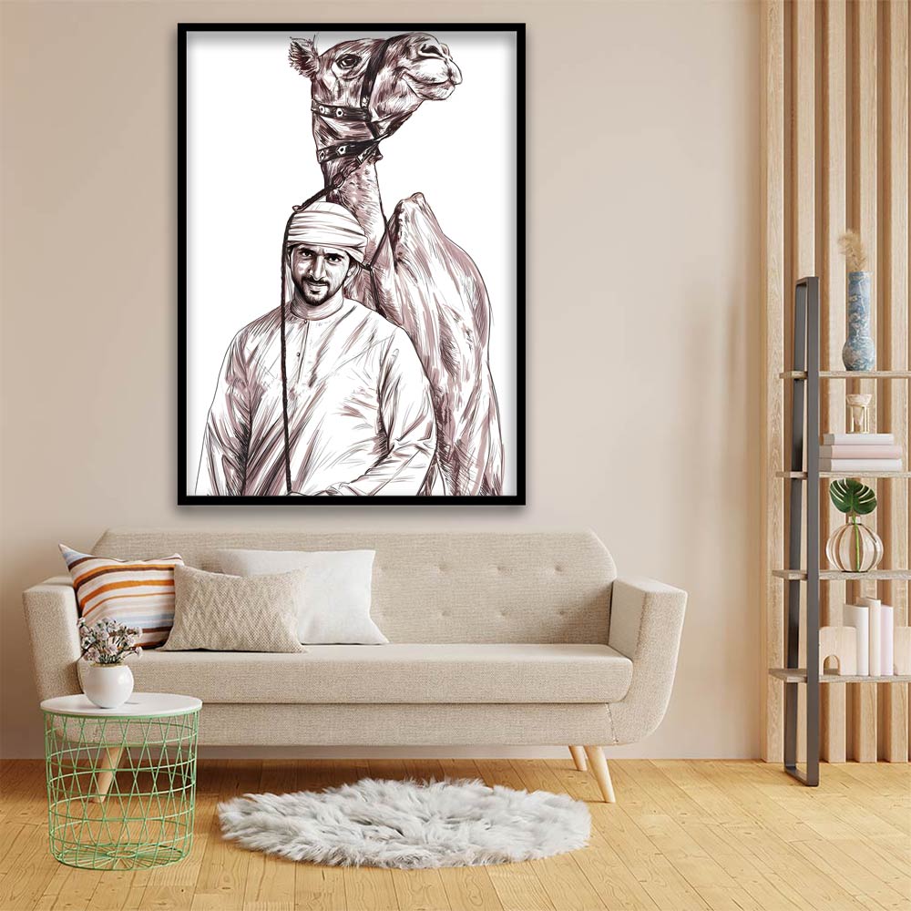 Sheikh Hamdan bin Rashid Al Maktoum acrylic canvas Frames