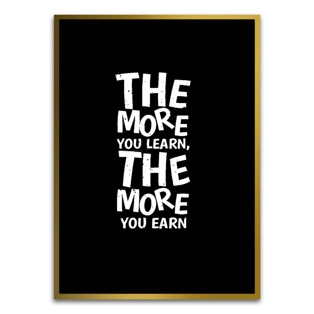 Motivation 22 Gold Canvas frame acrylic canvas Frames