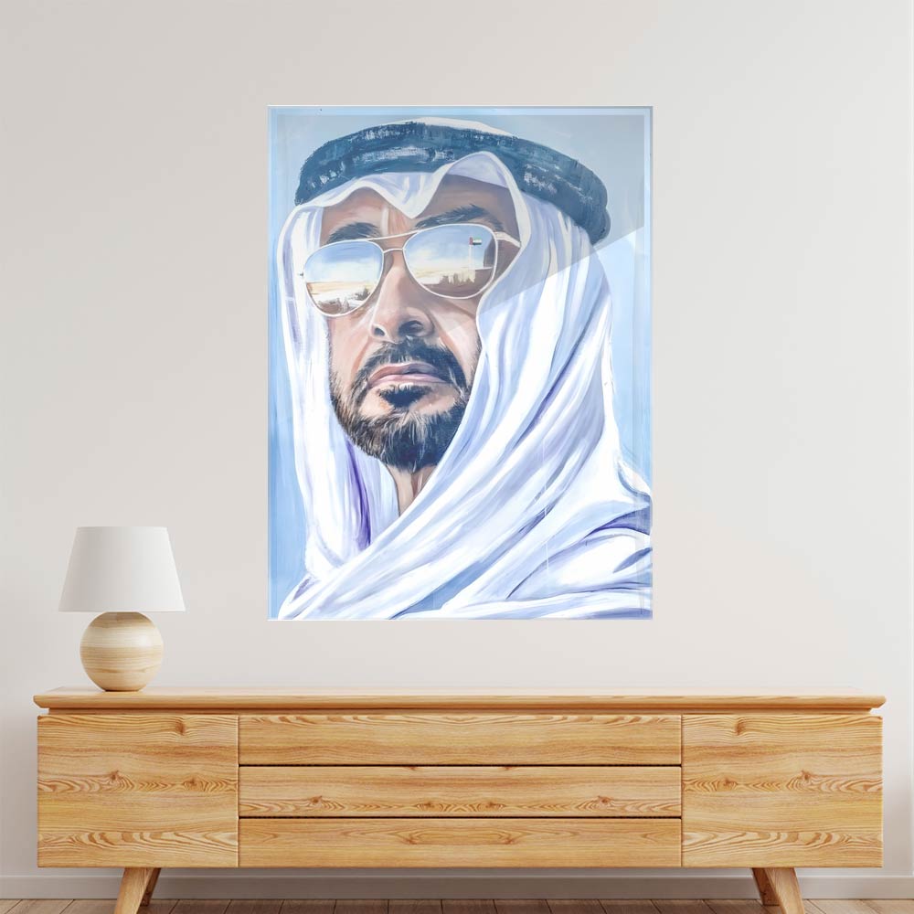 Sheikh Mohammed Bin Rashid Al Maktoum. Acrylic acrylic canvas Frames