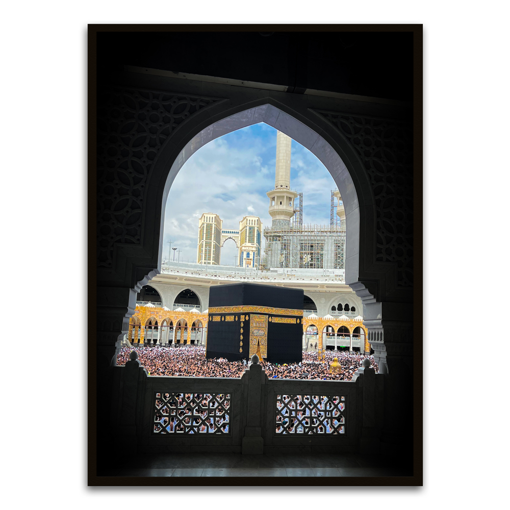 Mecca Black Printed frame acrylic canvas Frames