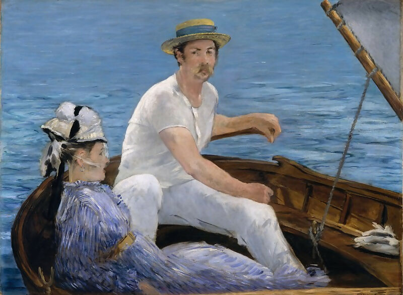 Edouard Manet - Rowing 45x60 Canvas
