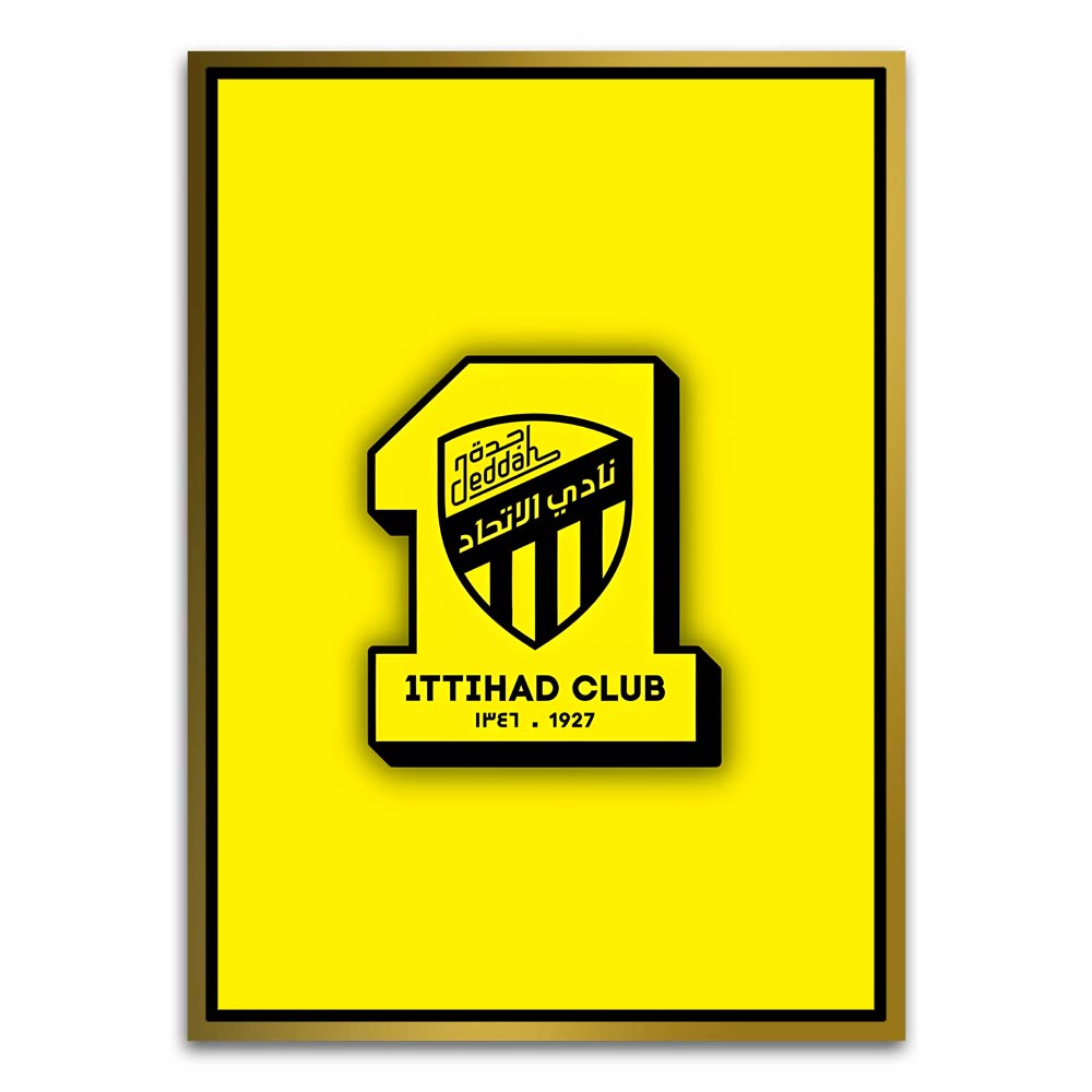 ITTHAD CLUB 4 Gold Canvas frame acrylic canvas Frames