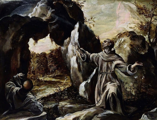 El Greco - Saint Francis Receiving the Stigmata 50X40 Canvas
