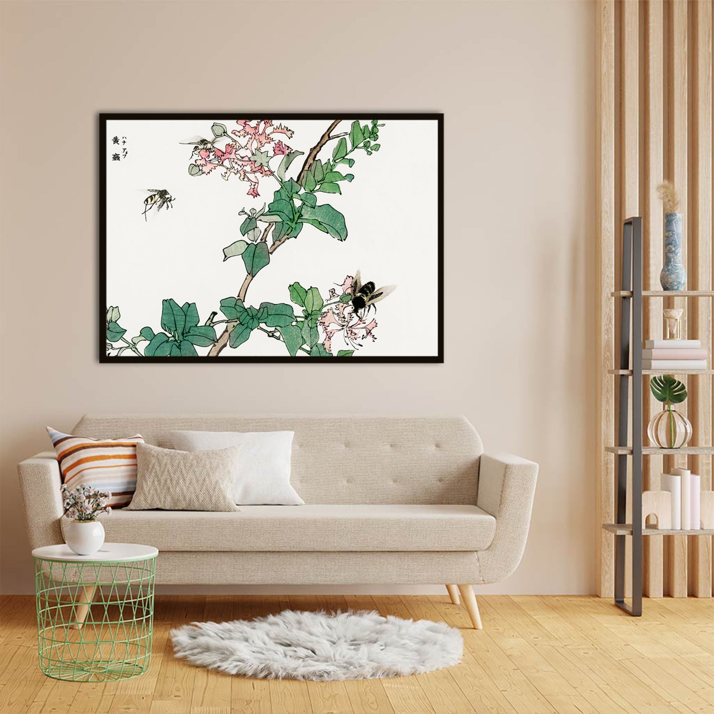 Blossoms and Bees acrylic canvas Frames