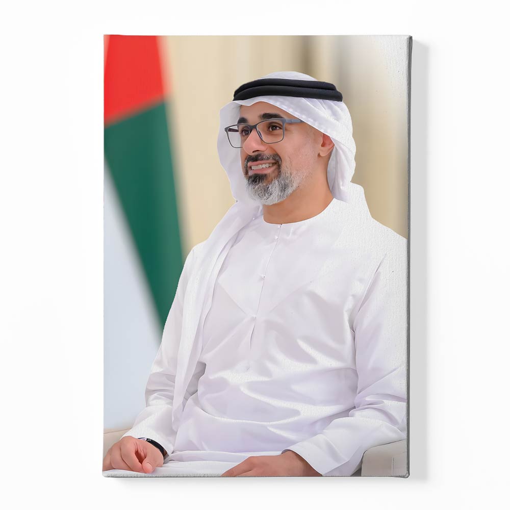 Sheikh Khaled bin Mohamed bin Zayed Al Nahyan Canvas acrylic canvas Frames