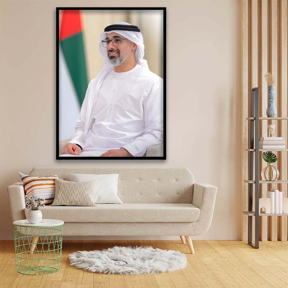 Sheikh Khaled bin Mohamed bin Zayed Al Nahyan acrylic canvas Frames