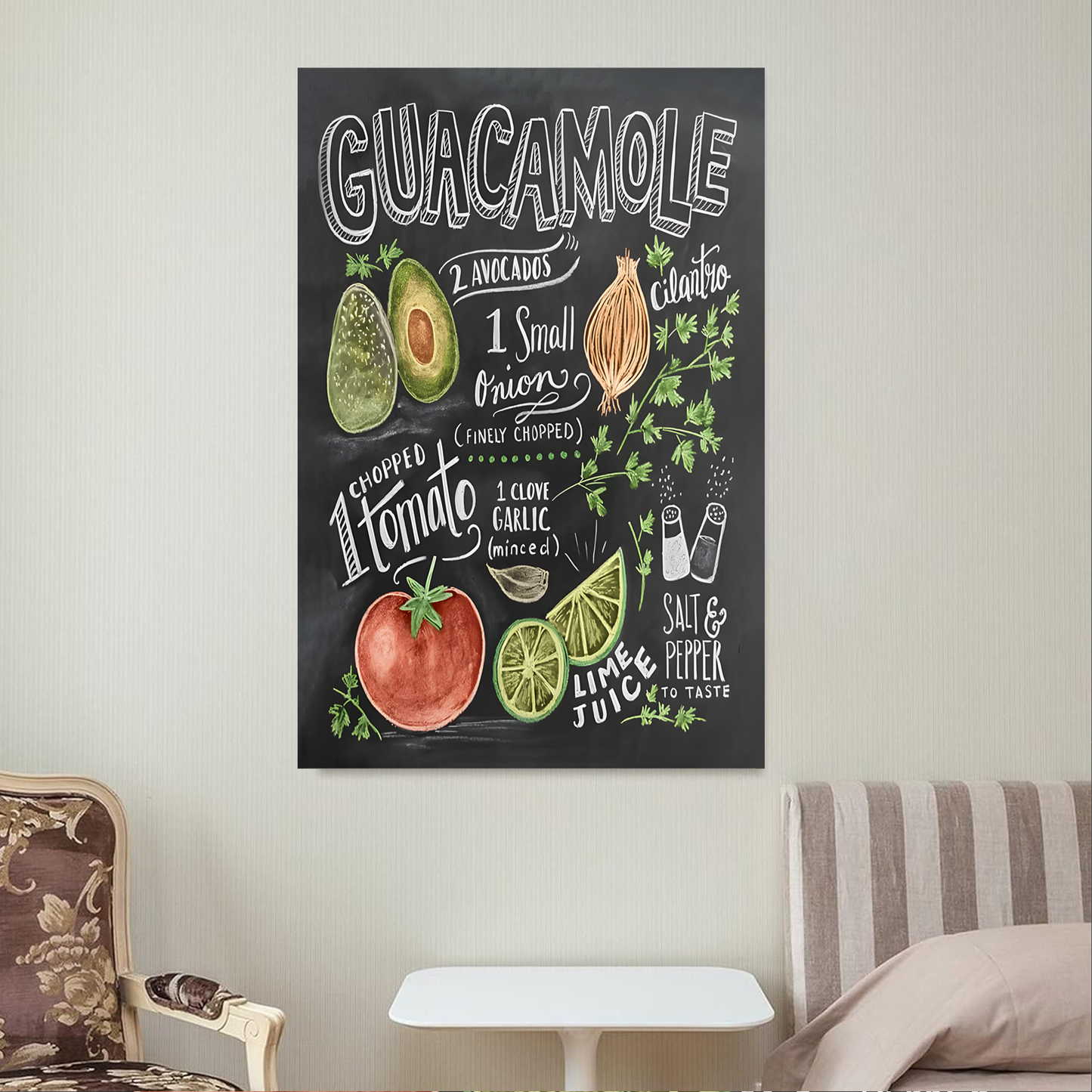 Guacamole acrylic canvas