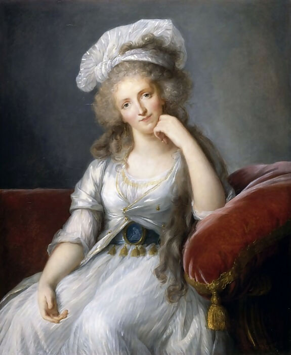 Elisabeth Louise Vigée Le Brun – Louise Marie Adelaide de Bourbon-Penthievre, Duchess of Orleans 50X40 Canvas