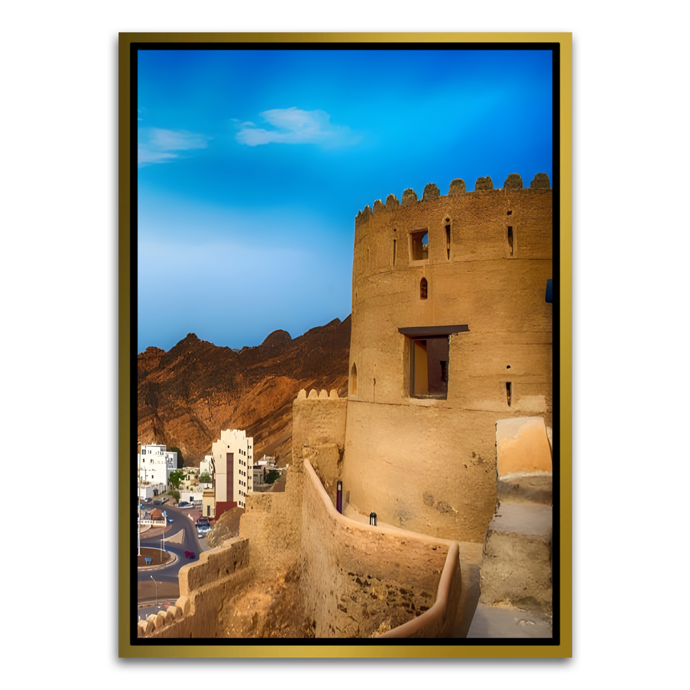 Fort Gold Canvas frame acrylic canvas Frames