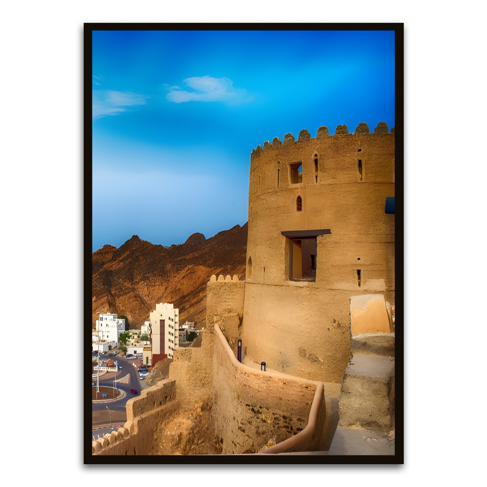 Fort Black Printed frame acrylic canvas Frames