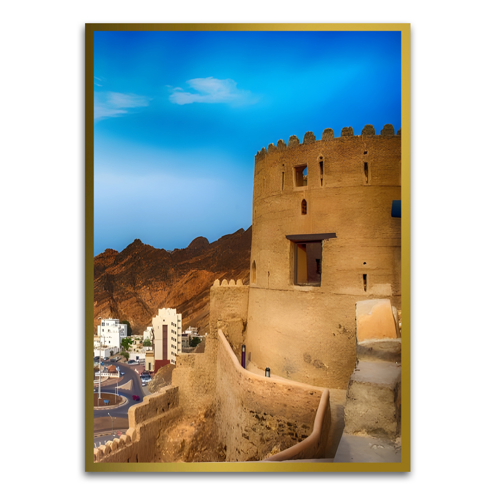 Fort Gold Printed frame acrylic canvas Frames