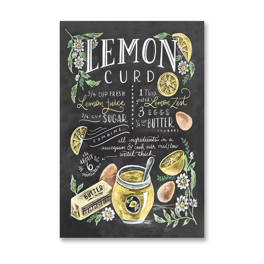 Lemon Curd acrylic canvas