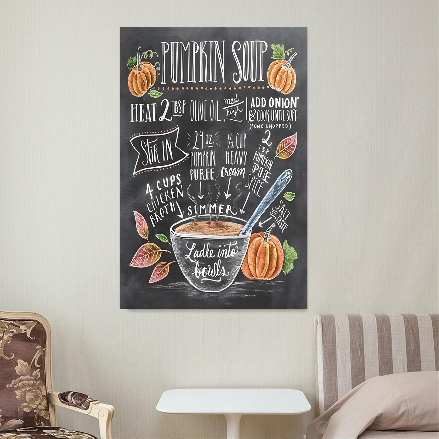 Pumpkin soup Canvas acrylic canvas