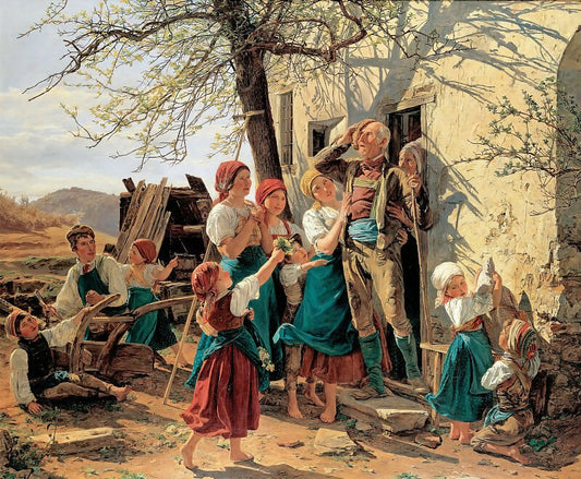 Liechtenstein Museum Ferdinand Georg Waldmüller The Way to a New Life 50X86 Canvas